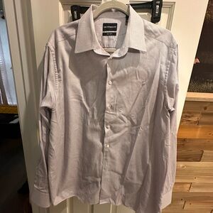 Emporio Armani Gray Dress Shirt Classic Elegance